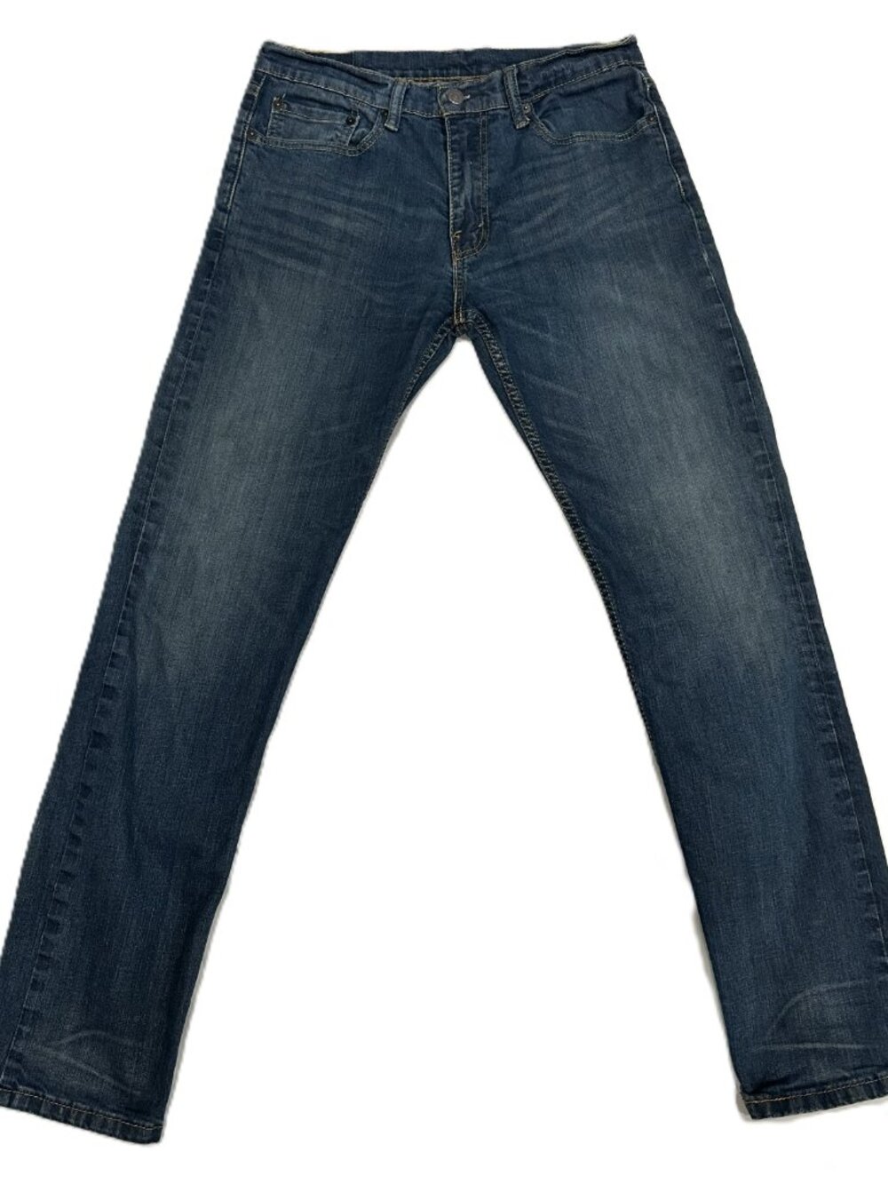 Levi’s 502 Taper Fit Jeans Men’s 32x34 Dark Wash Blue Denim 30” Inseam